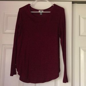 Heather Maroon Cozy Top